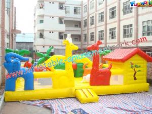 China Custom Giant Inflatable Amusement Park with Thick D Anchor Point for Child, Kids Playing on sale