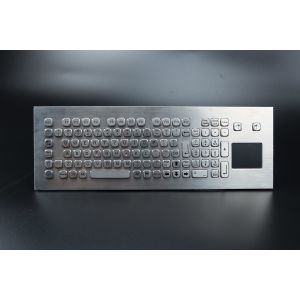 Metal Stainless Steel Industrial Keyboard With Touchpad For Kiosk