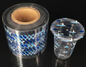 Buy cheap Mineral Water Custom Sealing Film Plastic Cup Printed PP PET Seal Film product