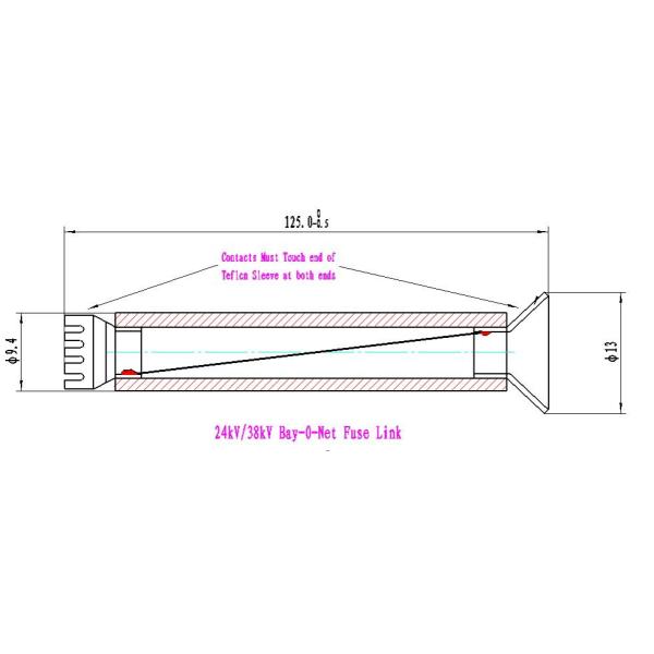 Single Phase Dual Element Fuse 8.3kV 15.5kV 23kV 38kV High Performance