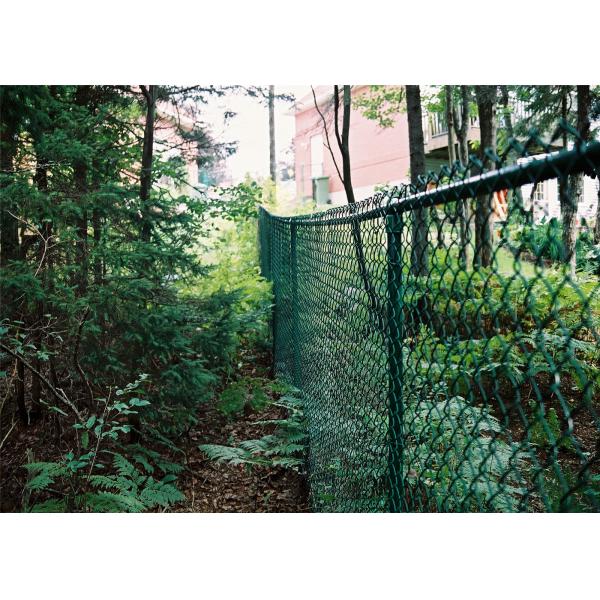 Galvanized CYCLONE FENCE Chain Link Fencing 55mm For Garden Residential
