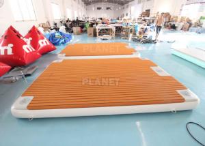 China Double Wall Fabric EVA Inflatable Floating Boat Dock on sale