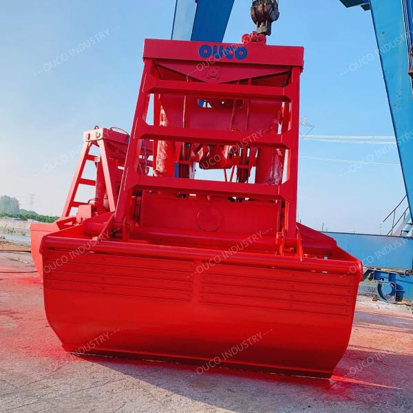 Clamshell Wireless Remote Control Grabber 12 Cubic For Unloading Bulk Cargo