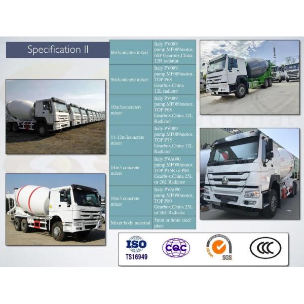ISO 10 Cubic Meter 6x4 Concrete Cement Mixer Truck