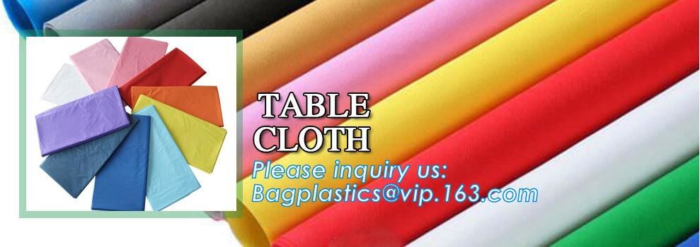 Household cleaning Wipes items non woven disposable table cloth, Disposable TNT Table Cloth nonwoven spunbond polypropyl