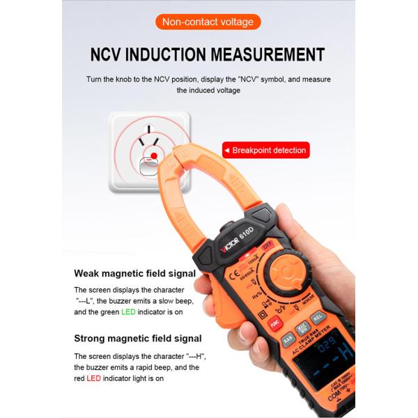 1000V 1000A AC Digital Clamp Multimeter True RMS VFD Multimeter
