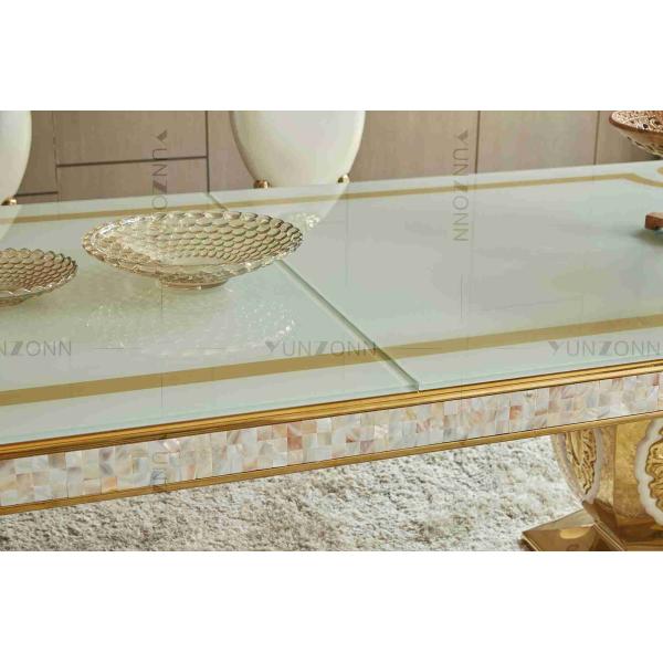 Luxury Noble Atmosphere Wedding Banquet Tables Pattern Dining Table With 10-12 Seaters