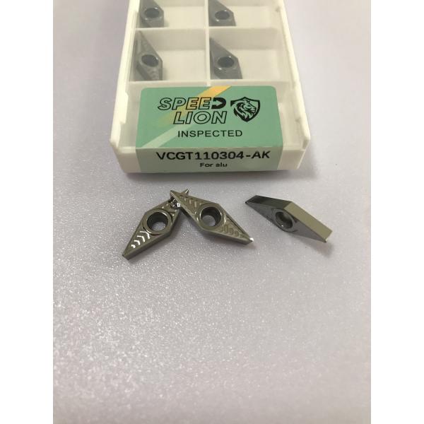 Finishing Process Carbide Insert For Aluminum VCGT110304 CNC Machine Use