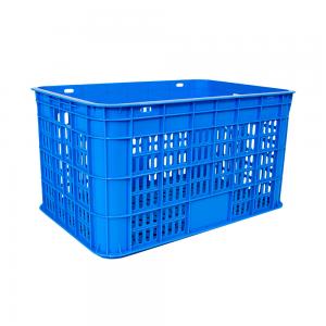 China Solid Box High Pressure Plastic Basket Crate Tray Pallet Box Food Grade Plastic Crates 520 x 360 x305 on sale