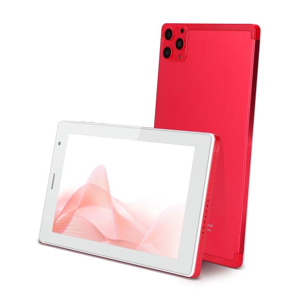 Quality C idea 7 Inch Tablet PC 8GB RAM 512GB ROM Quad Core Processor Dual Camera WiFi/BT for Teens with Case CM513 (red） for sale