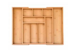 Buy cheap Complex Expandable Natrual Bamboo Storage Drawer Organizer Set product