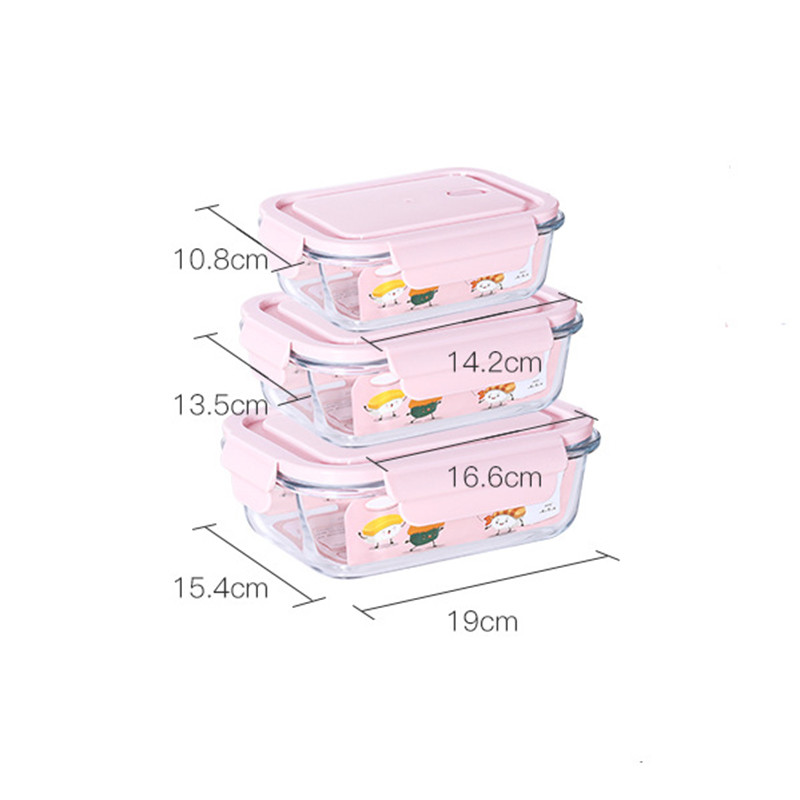 Buy cheap 680ml Snap Locking Airtight Glass Meal Prep Container product
