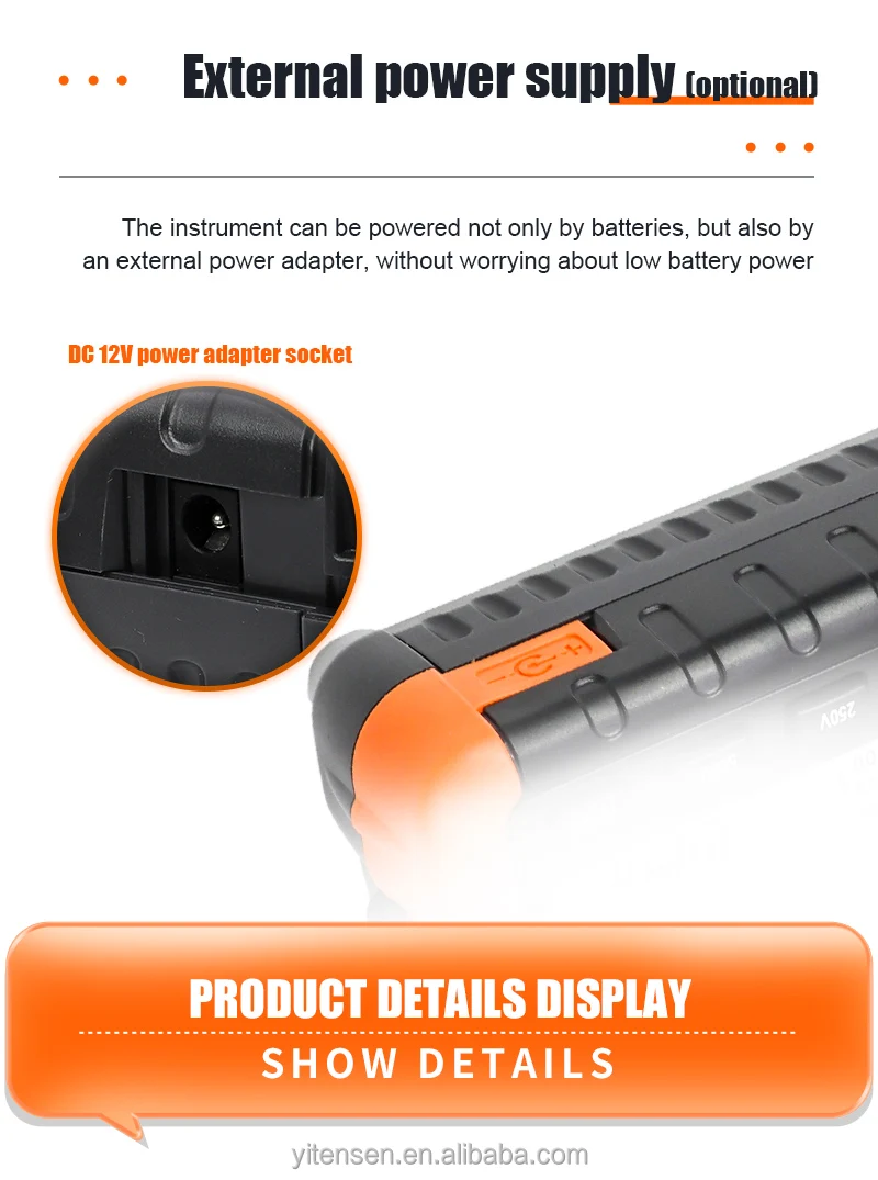 VICTOR 4105A Groundin Resistance tester digital earth tester Insulation Resistance meter