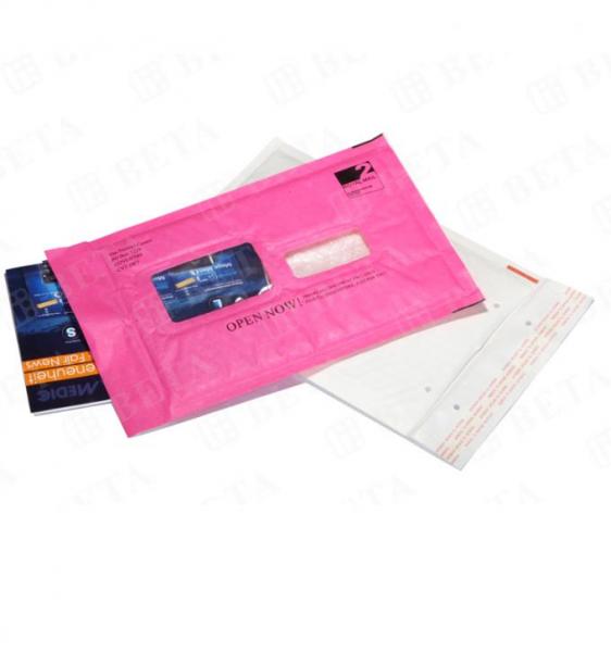 Kraft Padded Mailing Envelopes , Bubble Wrap Envelopes Custom Colored Windowd Style 1