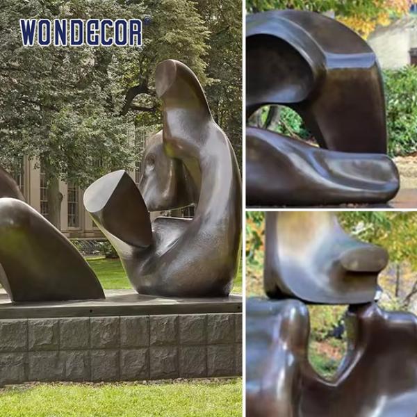 Large Outdoor Abstract Art Geometric Copper Sculpture
