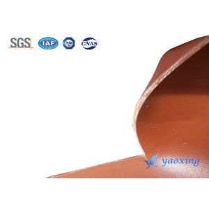 China 2.0mm Silicone Rubber Coated Fiberglass Cloth High Temp Resistance on sale