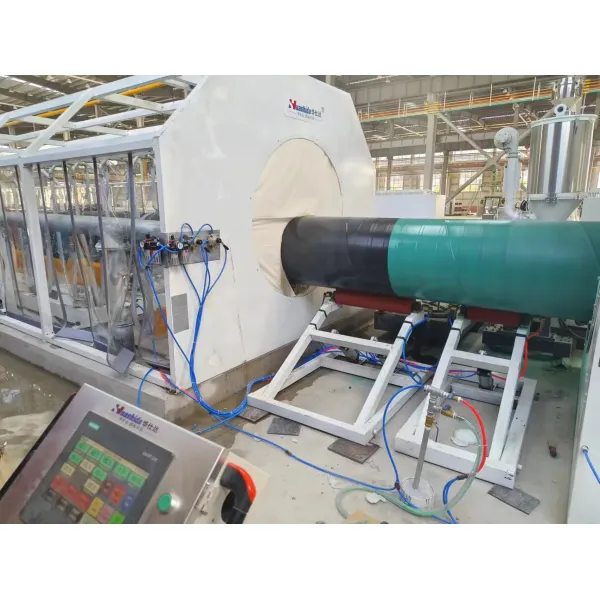 Automatic 3LPE Coating Pipe Production Line with PLC Control System and Induction Heating for Steel Pipe Anti-Corrosion