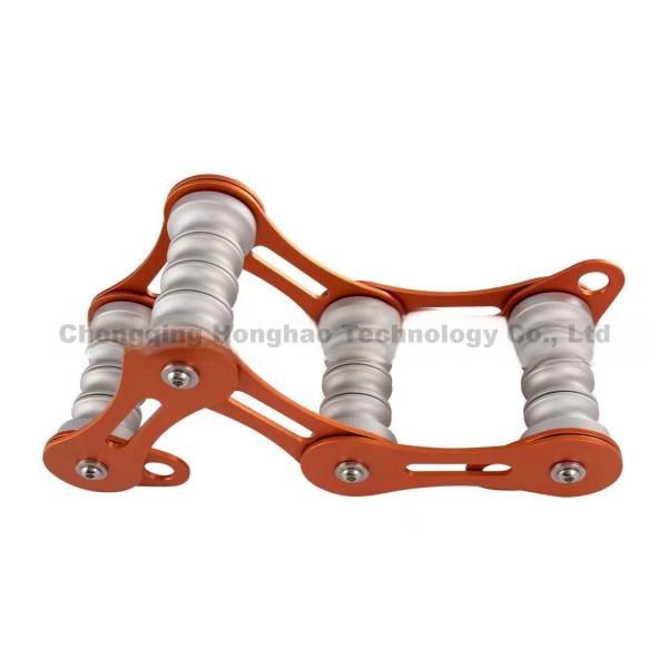 FourSlot Chain Rope Protector Durable Aluminium Alloy for Outdoor Rescue Climbing Gear
