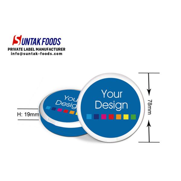 42g Weight Sour Fruit Candy With Plastic Round Box For Fresh Breath