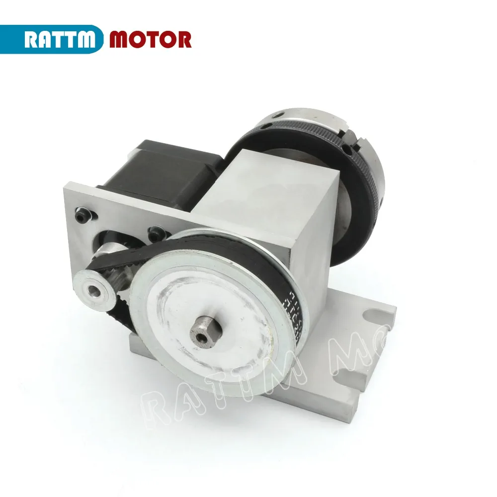 4th A Rotary Axis CNC Lathe Tailstock K11-65mm K12-65mm With 3 4 Jaws Chuck