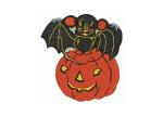 Twill Custom Halloween Stickers , Pumpkin Scarecrow Iron On Patches Embroidered