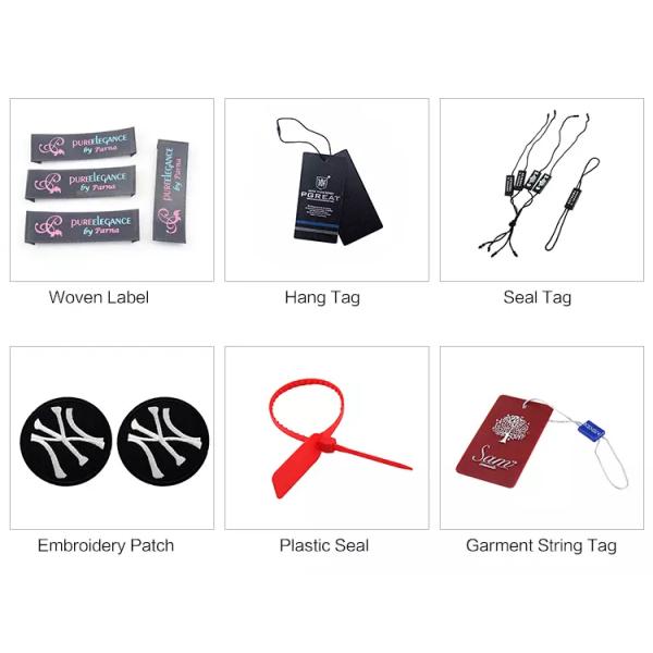 Custom UV Varnishing Label Sticker Printing For Clothing Paper Hang Tag