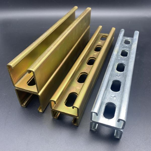 Zinc Plated 41x82 Perforated Back to Back Strut Channel
