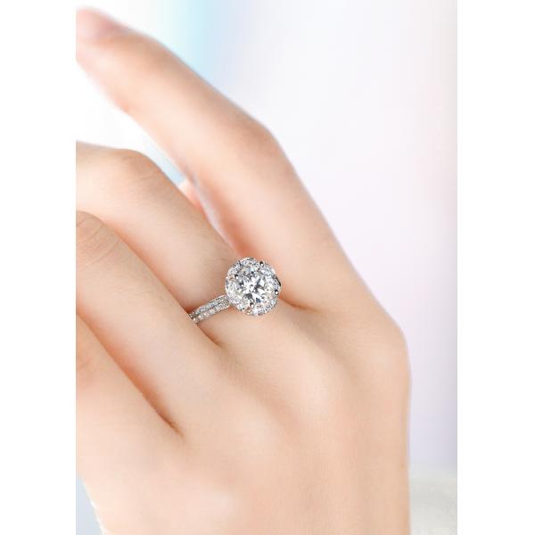 0.5ct 0.28ct 18K Gold Diamond Rings 2.9g Edwardian Cluster Engagement Rings
