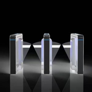 RS485 TCP Flap Barrier Turnstile Pedestrian Speed Gates AC220V