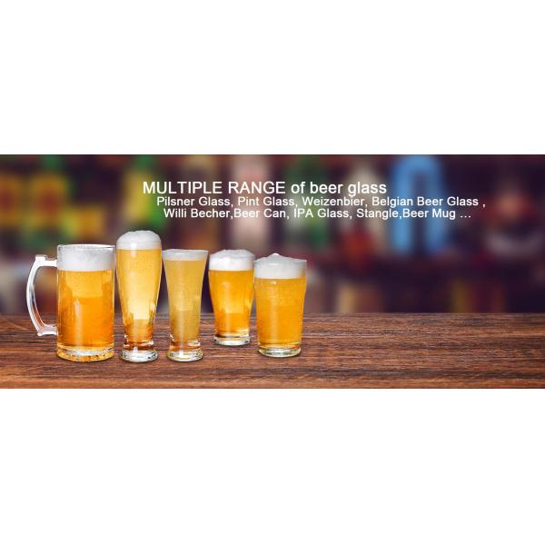 Transparent Clear 23oz Promotional Drinking Glasses With Customization Service