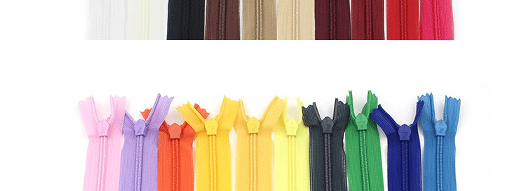 China Zipper Customized zipper with logo Invisible Zip Binder for Pocket Teeth 25CM Invisible Zipper