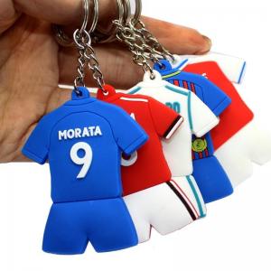 Buy cheap PMS Color PVC Key Chain Pendant Custom Size Football Jersey Type product
