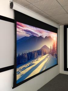 Buy cheap Custom Tab Tensioned Motorized Screen , 106&quot; projection screen product
