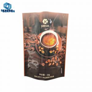 Buy cheap Sauce Spices Printed 3 Side Seal Stand Up Coffee Pouches product