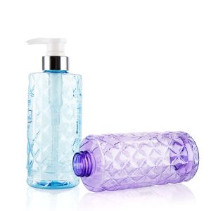 Custom Mold Plastic Large Shampoo Bottles 500ML Engraving Logo
