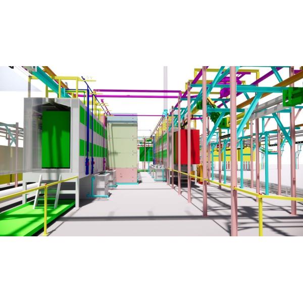 PLC Control Unit Pretreatment Line for Electrophoresis/Electrophoretic Coating Made in by Hardware Spraying Equipment
