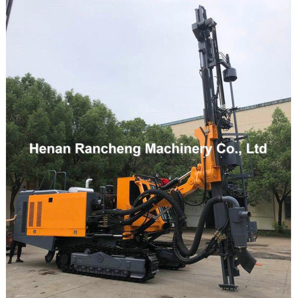 Crawler Type Rock DTH Drilling Rig 298KW Cu-mmins Engine 35m Drilling Depth