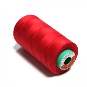 Buy cheap 402 Dyed Polyester Sewing Thread Red Uv Bonded Polyester Thread product