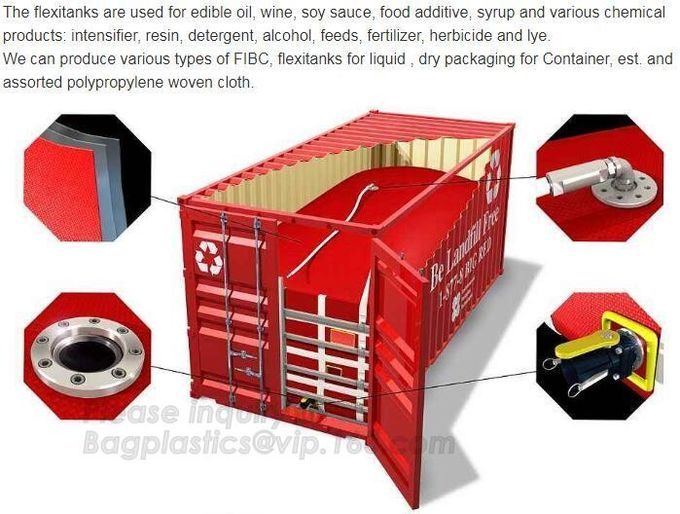 Palm Oil Storage FIBC Jumbo Bags Flexibag Container 20ft 24000L Bulk Vinger