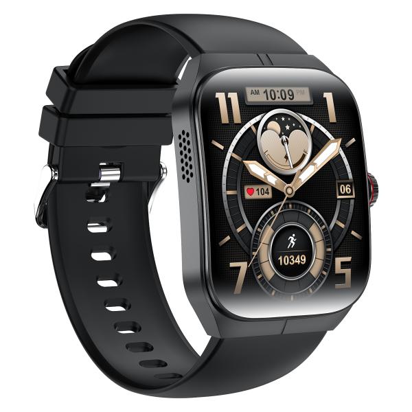 Stylish Android Square Smartwatch With Breathing Training And Music Control