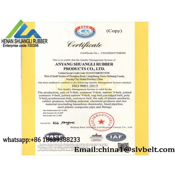 Wedge Wrapped Triangle Trapezoid Type SPA V Belt Top Width 13mm