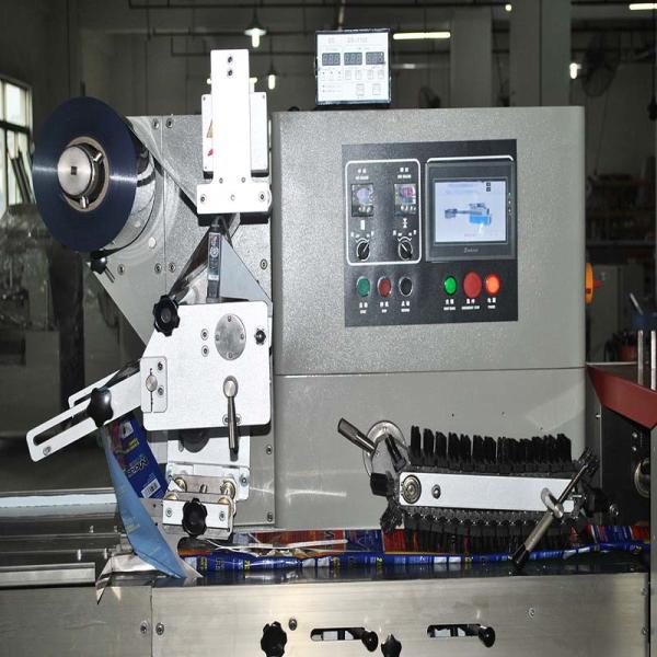 PLC Automatic Flow Packaging Machine With Card Issuing Poster Packing Machinery