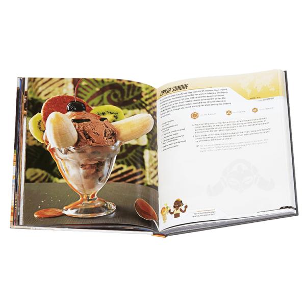 Glossy / Matt Finish Hardcover Book Printing , Offset Hardcover Blank Recipe Book
