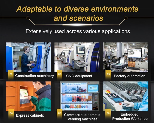 21.5 Inch Industrial Embedded Touch Screen All-in-one Computer Dvi VGA Capacitive PCAP Multiple colors available