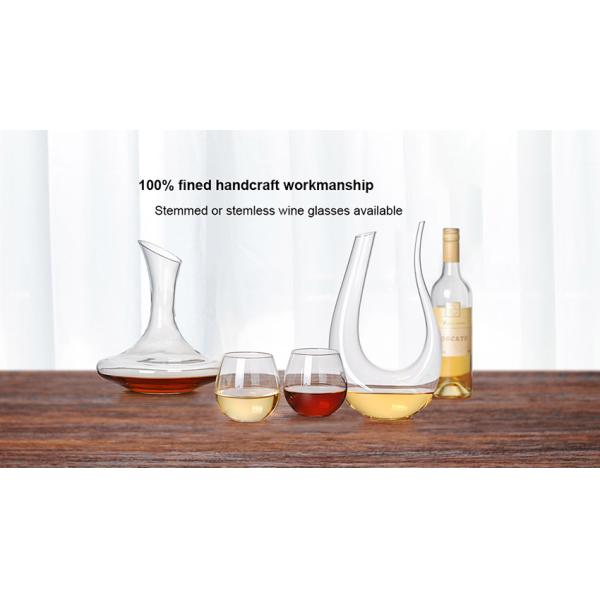 Small Size Glass Wine Decanter 850ml 28oz Easy Holding Tall Angular Shape