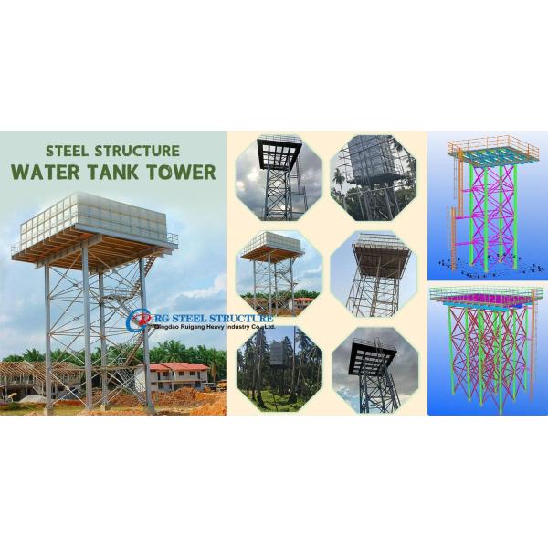 Potable Water Storage Tank Sectional Steel Tower Water Reservoir Tower 5m
