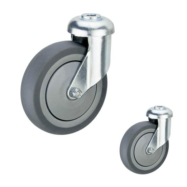 176lbs Loading 4 Inch Trolley Wheels , TPR Shopping Cart Replacement Wheels