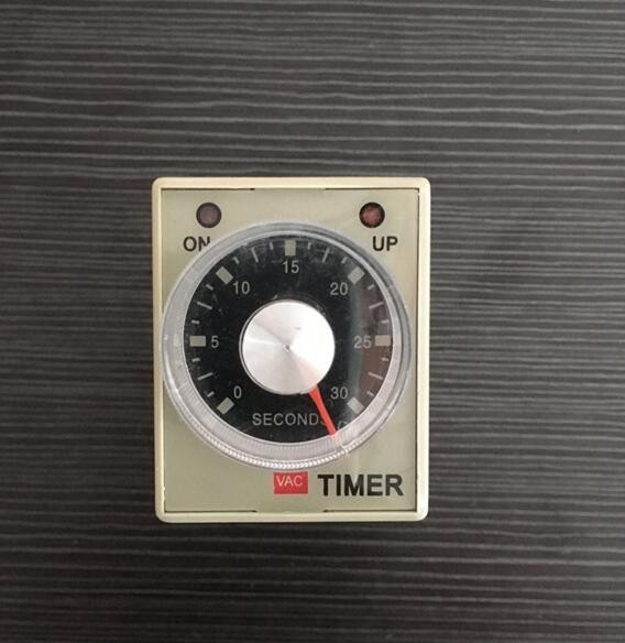 AC 220V Delay Timer Time Relay 0~60 Seconds 0~60 Minutes AH3-3 with socket base
