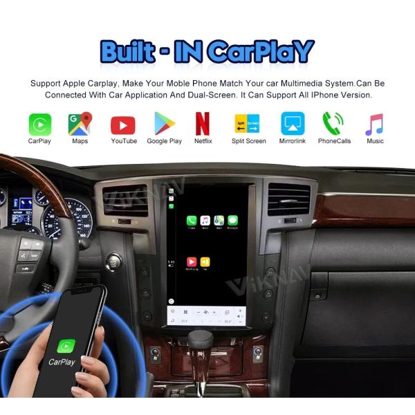 Hd 13.6 Inch Android Car Head Unit For 2007-2015 Lexus Lx570