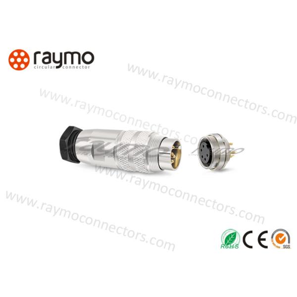Binder 423 Series Threaded Electrical Connector, Circular Plastic Connector Cable Mount Plug